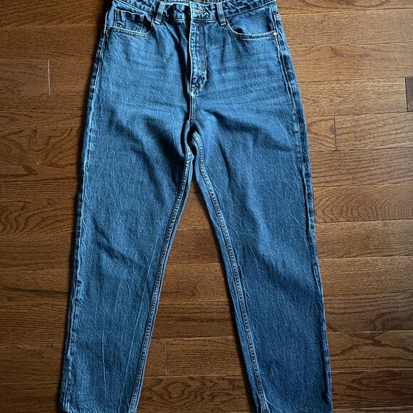 Zara Women’s US 8 Medium-Wash High-Rise Straight Jeans - Picture 1 of 8